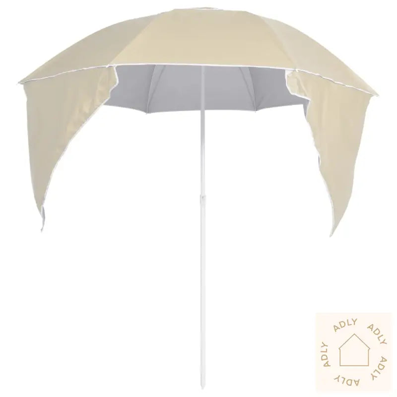 Strandparasoll Med Sidevegger Sand 215 Cm