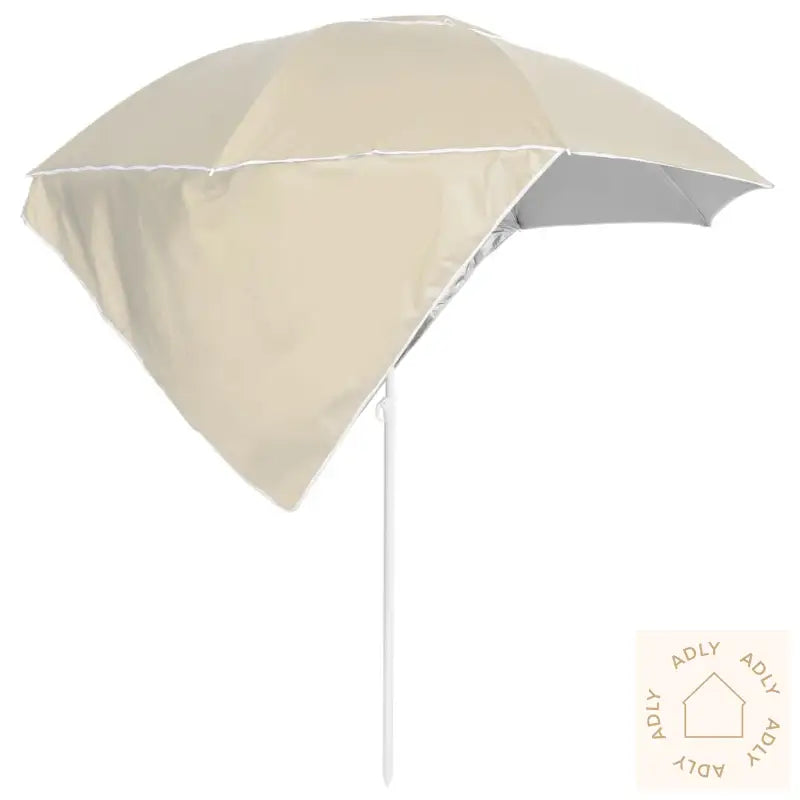 Strandparasoll Med Sidevegger Sand 215 Cm