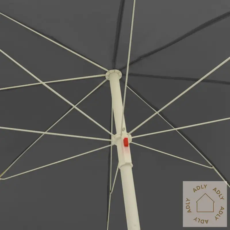 Strandparasoll Antrasitt 300 Cm