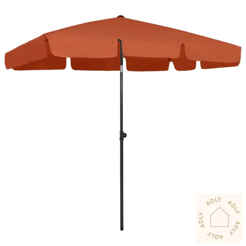 Strandparasoll Terrakotta 200X125 Cm