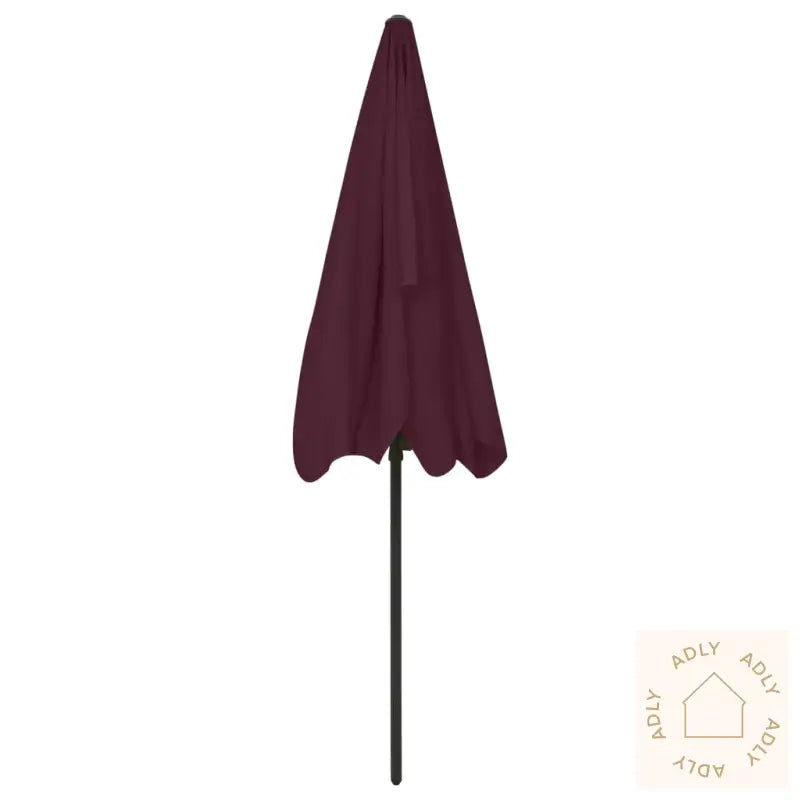 Strandparasoll Vinrød 200X125 Cm
