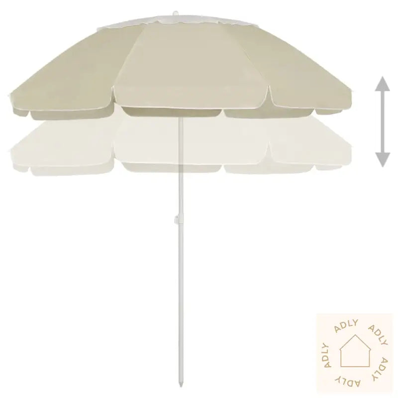 Strandparasoll Sandgul 300 Cm