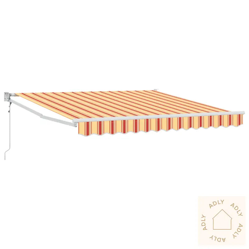 Automatisk Uttrekkbar Markise Gul Og Oransje 350X250 Cm