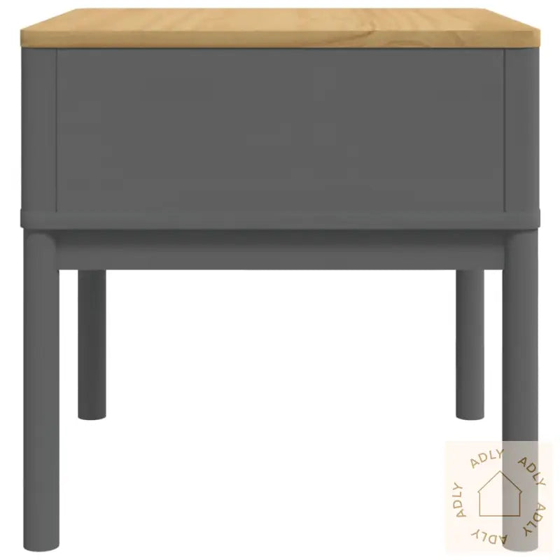 Lampebord Floro Grå 55X55X54 Cm Heltre Furu
