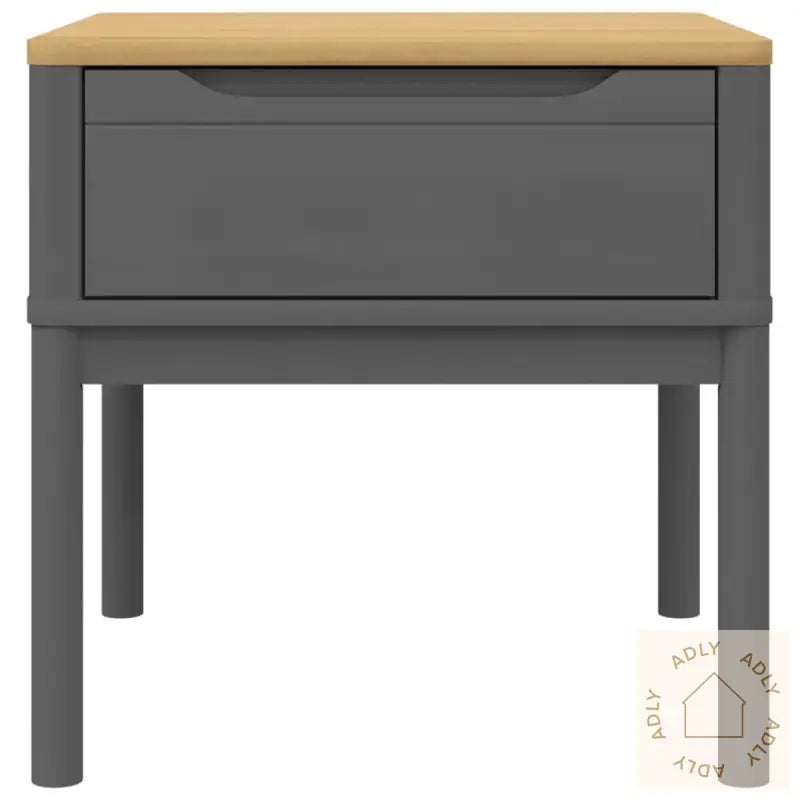 Lampebord Floro Grå 55X55X54 Cm Heltre Furu