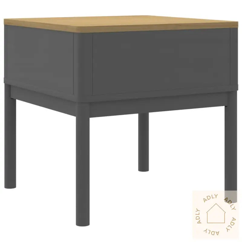 Lampebord Floro Grå 55X55X54 Cm Heltre Furu