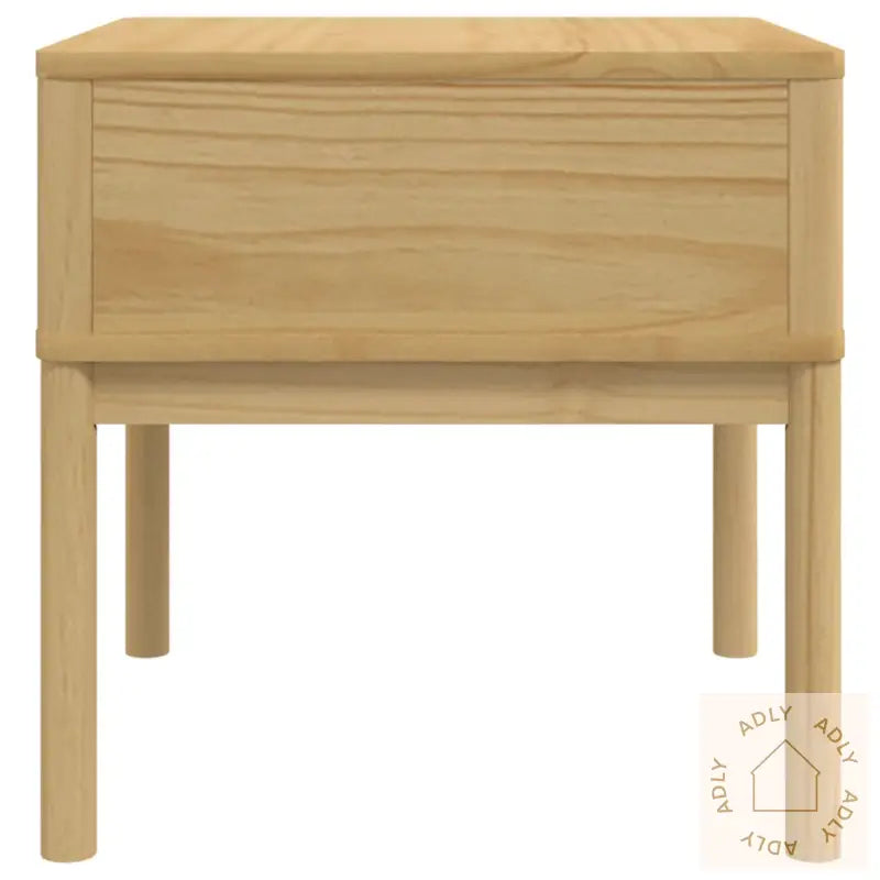 Lampebord Floro Voksbrun 55X55X54 Cm Heltre Furu