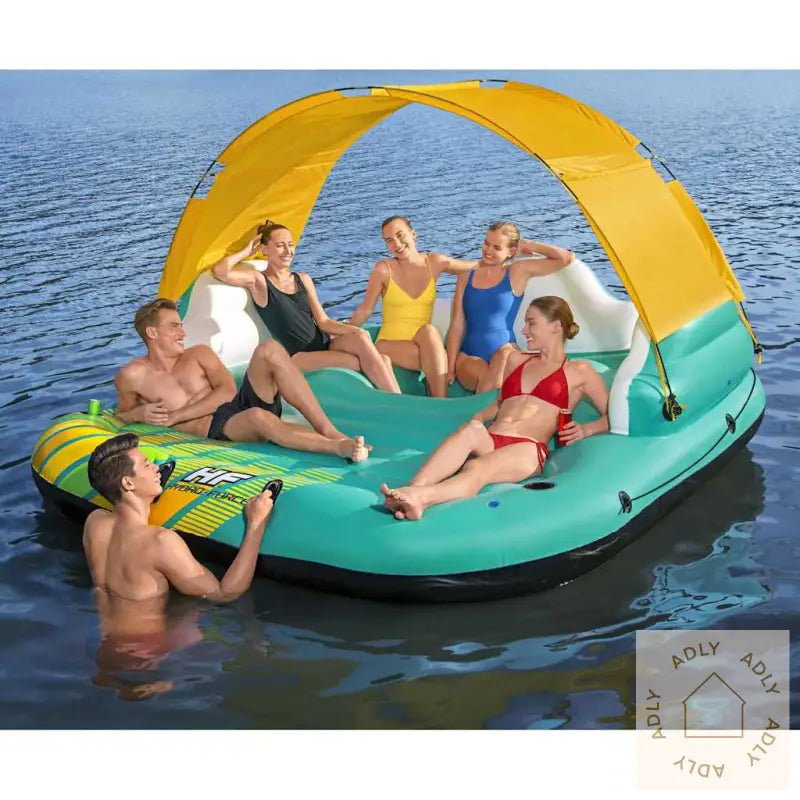 Bestway Oppblåsbar Øy 5 Personer Sunny Lounge 291X265X83 Cm