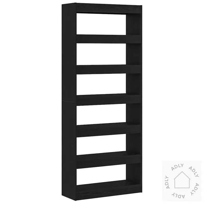 Bokskap/Romdeler Sort Eik 80X30X198 Cm