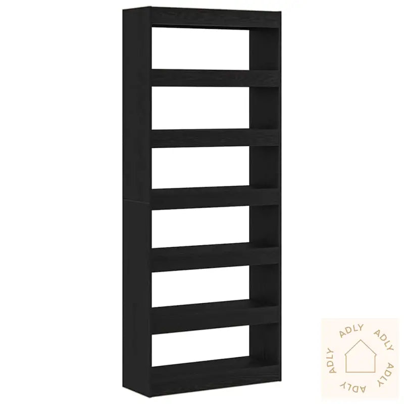 Bokskap/Romdeler Sort Eik 80X30X198 Cm