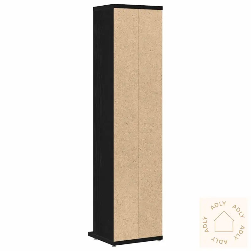 Cd-Skap Svart Eik 21X20X88 Cm Konstruert Tre