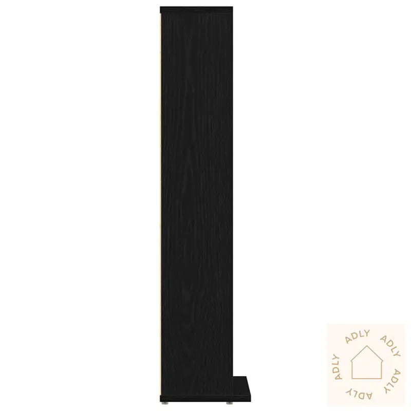 Cd-Skap Svart Eik 21X20X88 Cm Konstruert Tre