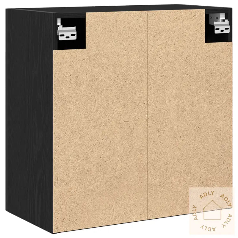 Svart Eik Veggskap - 60X30X60 Cm