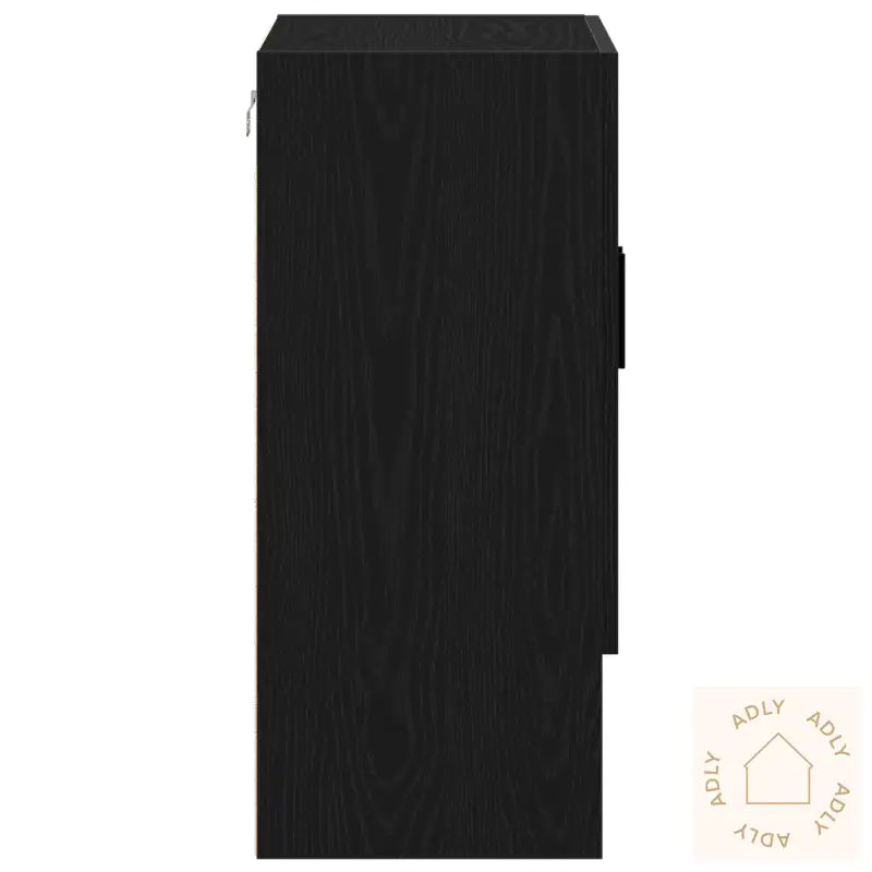Veggskap I Svart Eik 60X31X70 Cm Laget Av Konstruert Tre