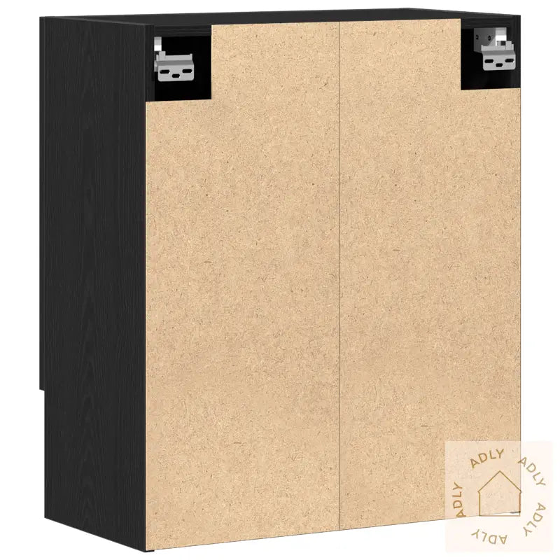 Veggskap I Svart Eik 60X31X70 Cm Laget Av Konstruert Tre