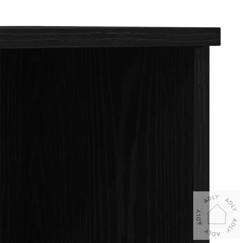 Høyboard Svart Eik 132X35,5X103,5 Cm Konstruert Tre