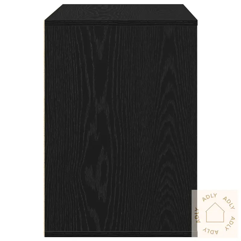 Hjørneskuffeseksjon Svart Eik 80X41X58 Cm Konstruert Tre