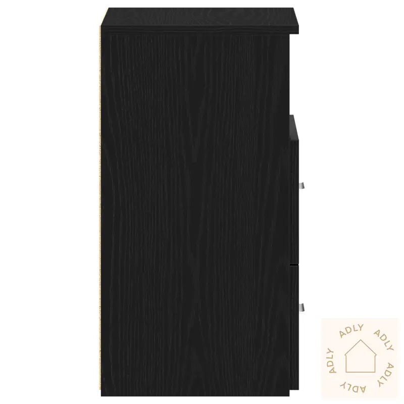 Nattbord 2 Stk Svart Eik 50X32X60 Cm Laget Av Tre