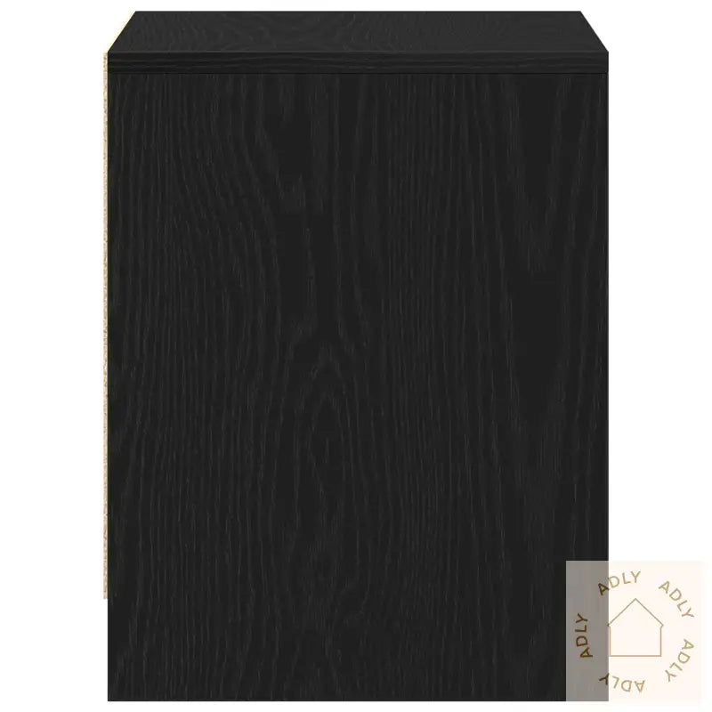 Nattbord 2 Stk Svart Eik 45X34X44,5 Cm Konstruert Tre