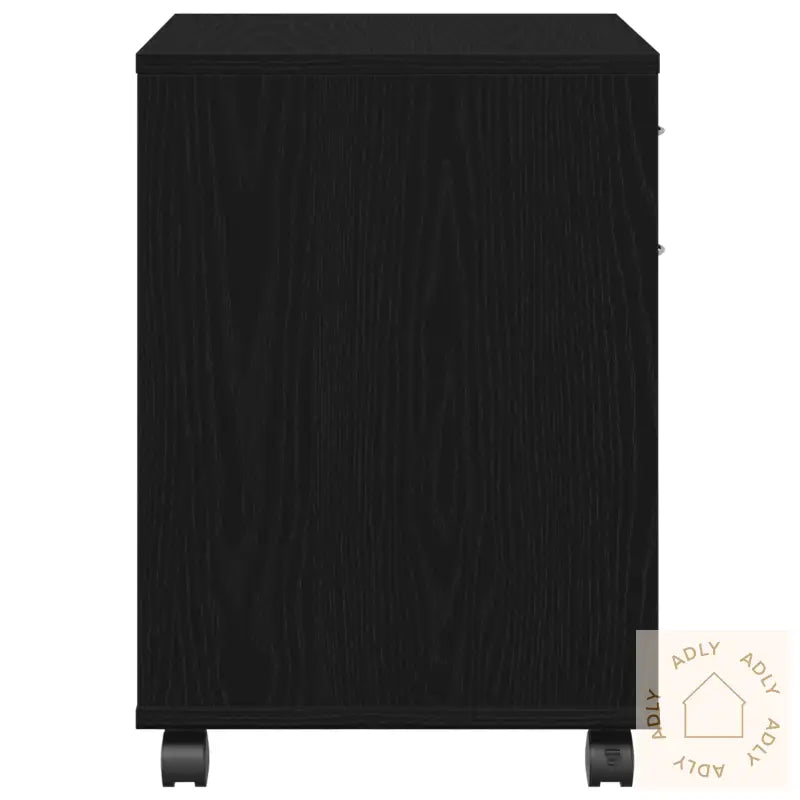 Rulleskap Svart Eik 45X38X54 Cm Laget Av Tre