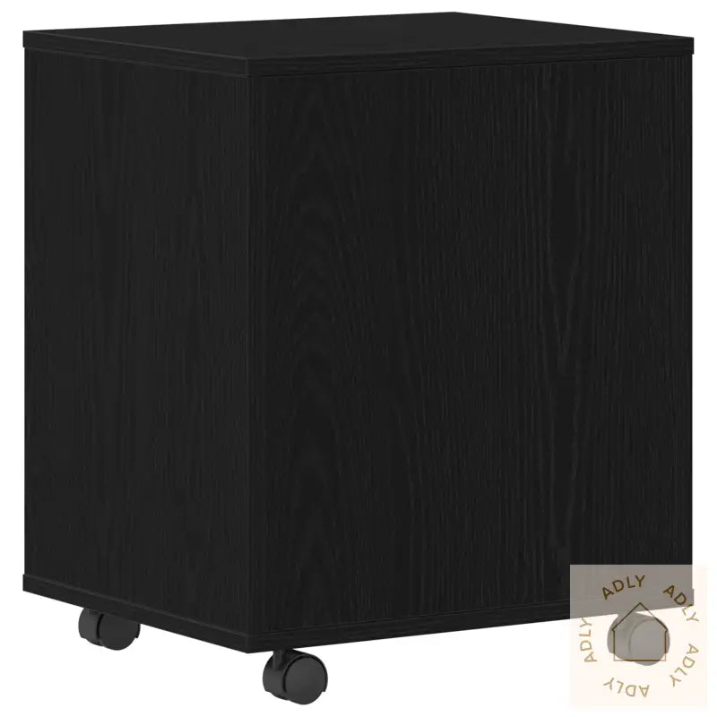 Rulleskap Svart Eik 45X38X54 Cm Laget Av Tre
