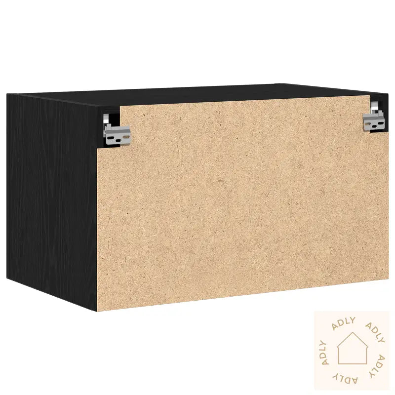 Veggskap Svart Eik 70X42,5X40 Cm Konstruert Tre