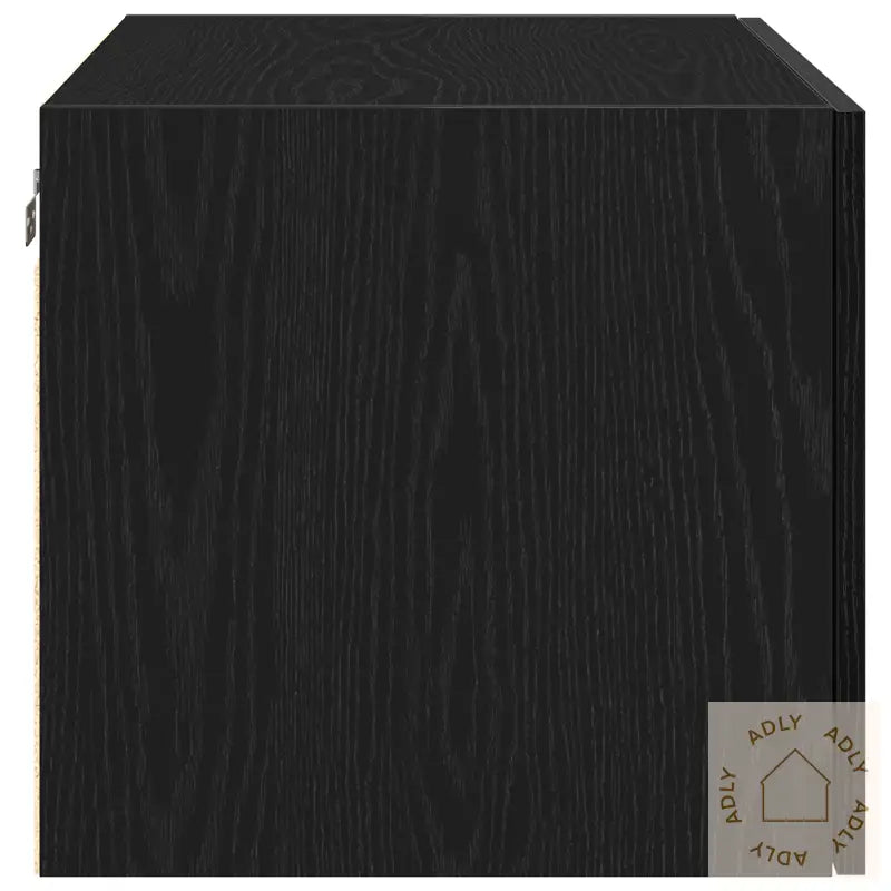 Veggskap Svart Eik 70X42,5X40 Cm Konstruert Tre