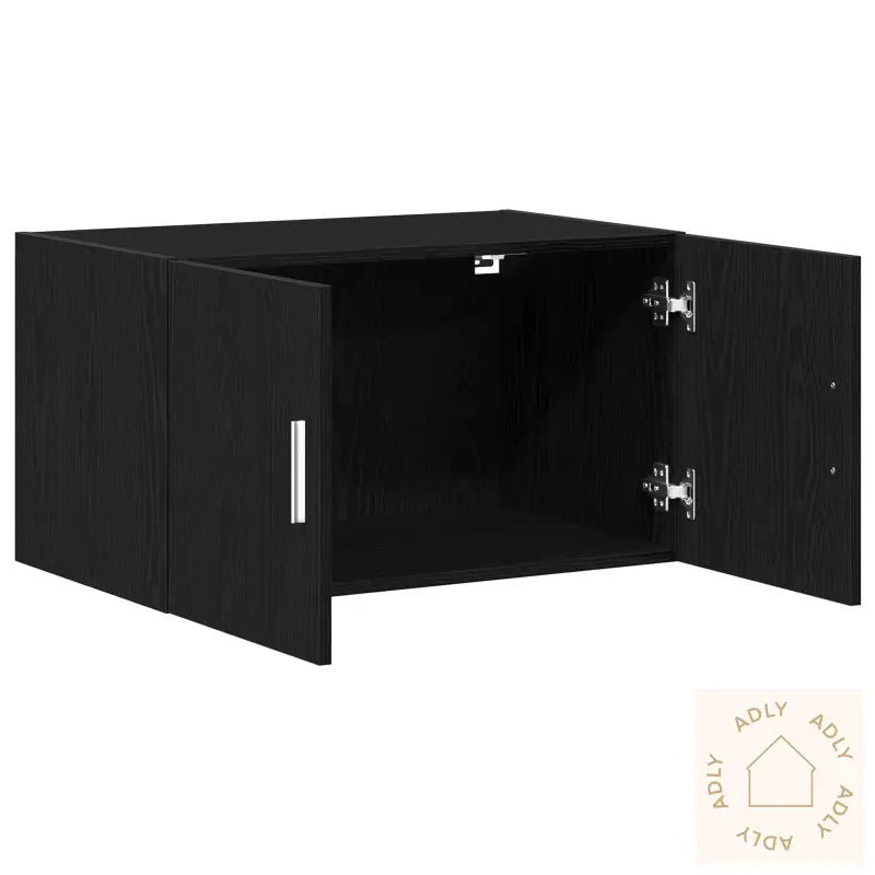 Veggskap Svart Eik 70X42,5X40 Cm Konstruert Tre