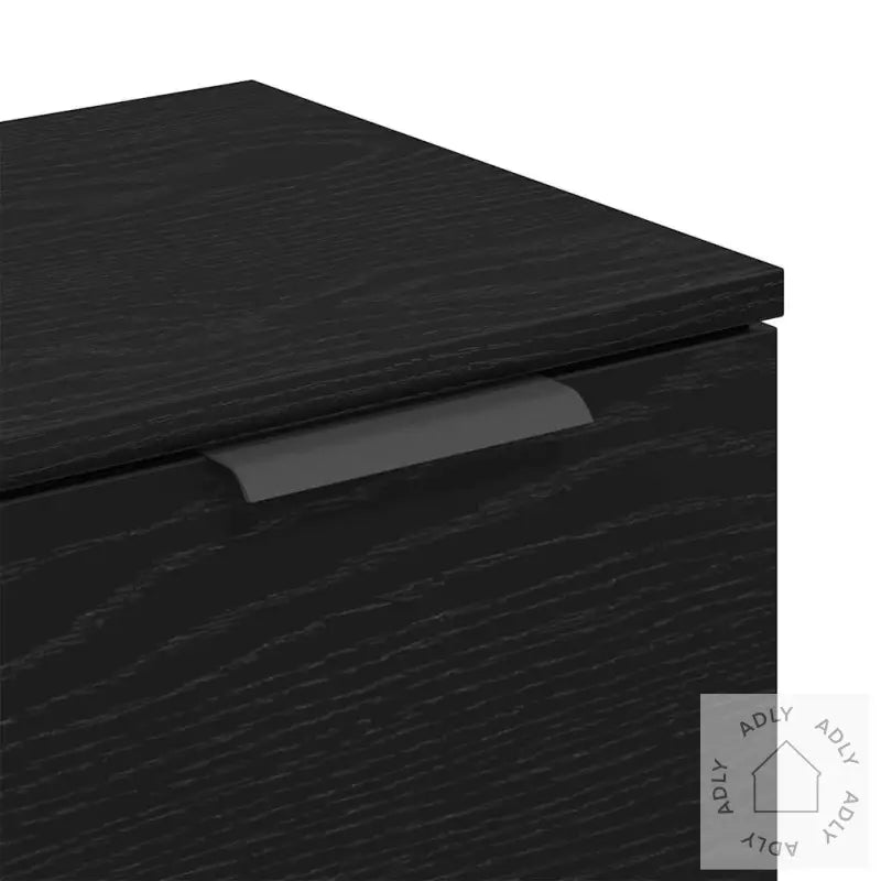 Skap 2 Stk Svart Eik 60X30X70 Cm Konstruert Tre