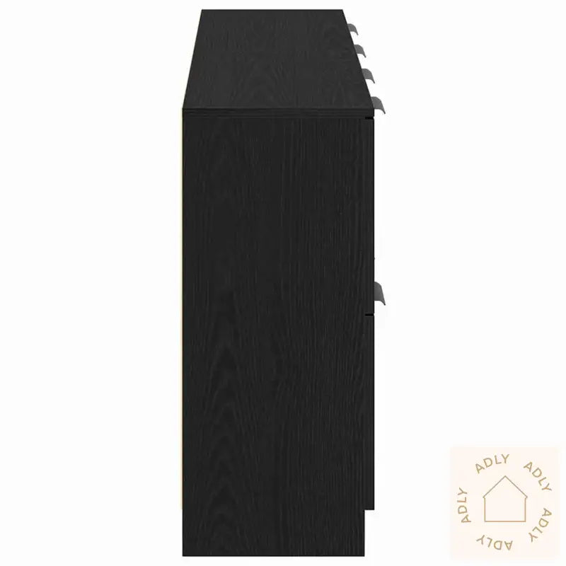 Skap 2 Stk Svart Eik 60X30X70 Cm Konstruert Tre