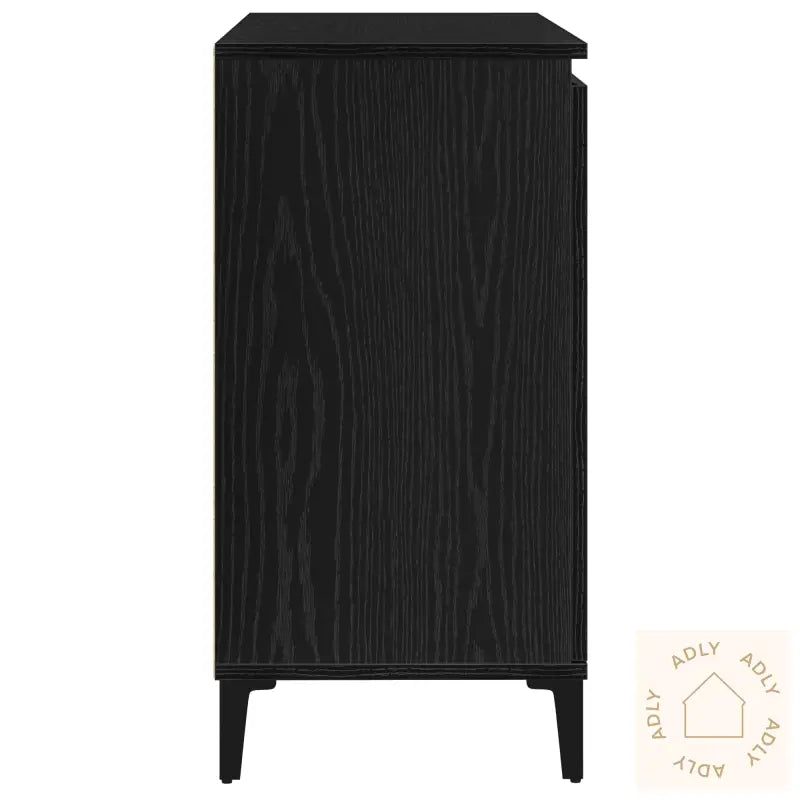 Skap I Svart Eik, 104X35X70 Cm, Laget Av Konstruert Tre