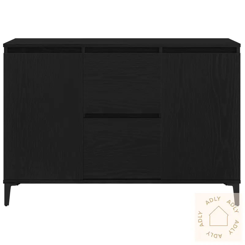 Skap I Svart Eik, 104X35X70 Cm, Laget Av Konstruert Tre