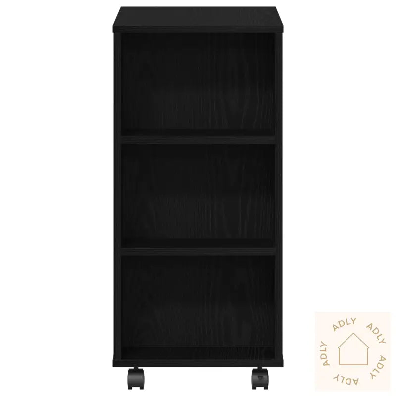 Rulleskap Svart Eik 60X35X75 Cm Laget Av Tre