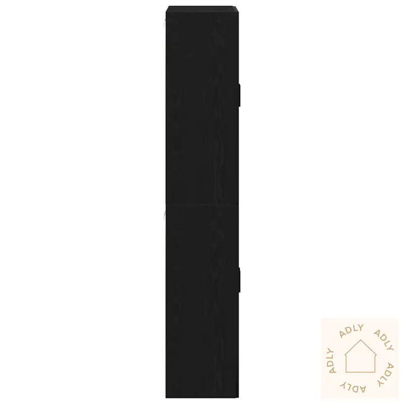Skap, 2 Stk I Svart Eik, 69,5X34X180 Cm, Laget Av Konstruert Tre