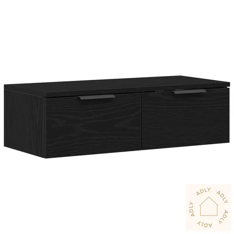Sort Eike Veggskap 68X30X20 Cm Laget Av Ingeniørtre