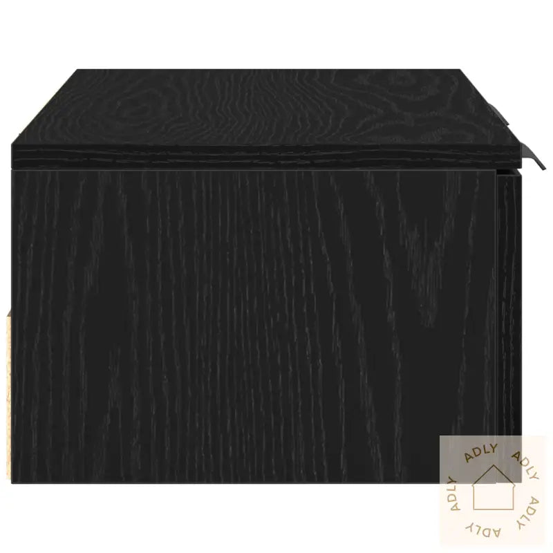 Sort Eike Veggskap 68X30X20 Cm Laget Av Ingeniørtre