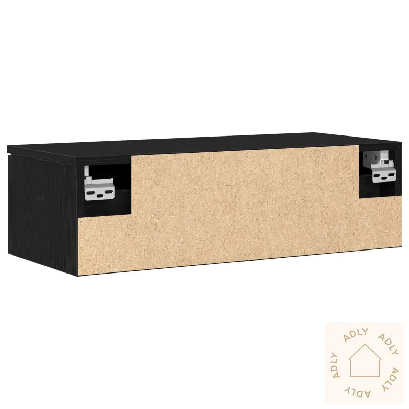 Sort Eike Veggskap 68X30X20 Cm Laget Av Ingeniørtre