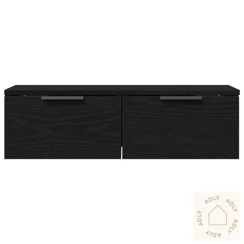 Sort Eike Veggskap 68X30X20 Cm Laget Av Ingeniørtre