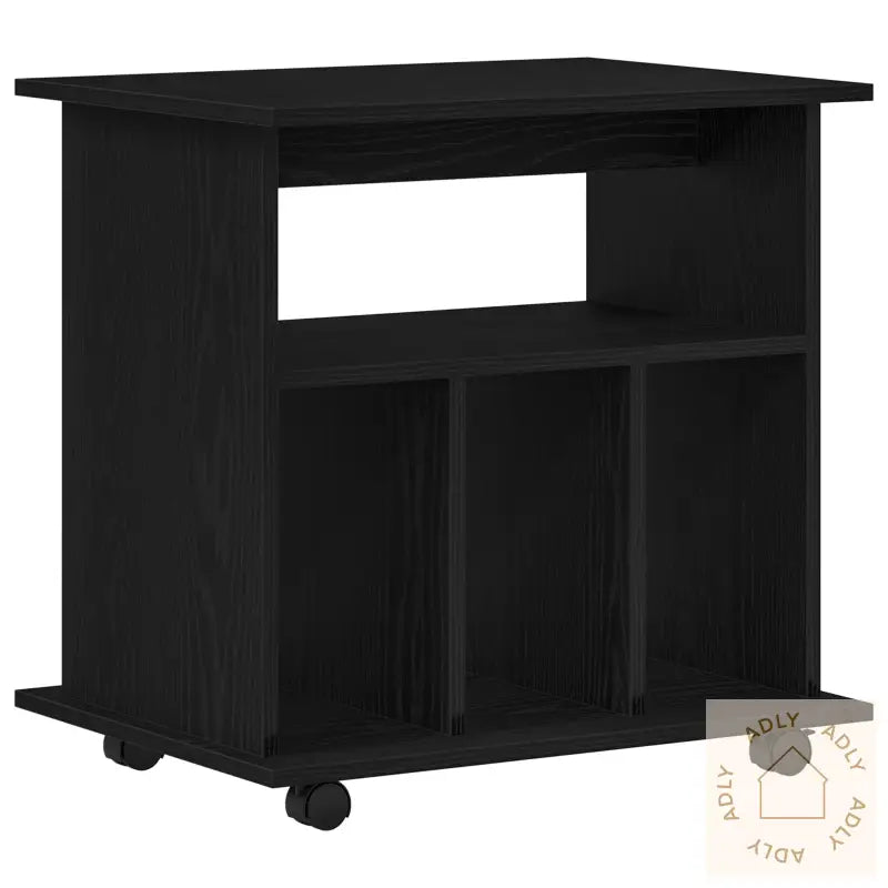 Rullekapell Svart Eik 60X45X55 Cm Konstruert Tre