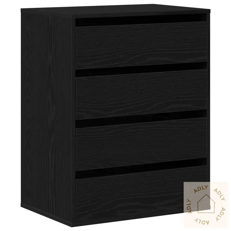 Kommode Svart Eik 60X41X76 Cm Konstruert Tre