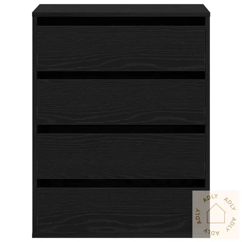 Kommode Svart Eik 60X41X76 Cm Konstruert Tre