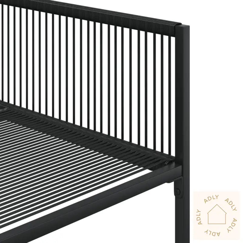 Hagespisegruppe 9 Deler Svart Polyrotting