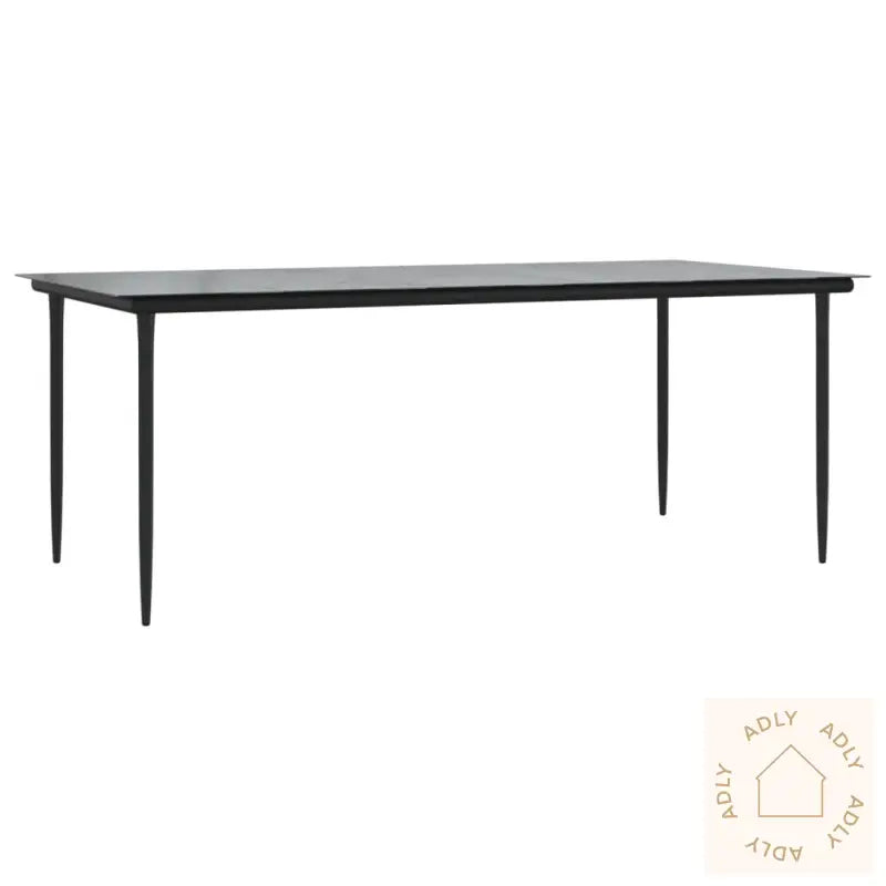 Hagespisegruppe 7 Deler Svart Polyrotting