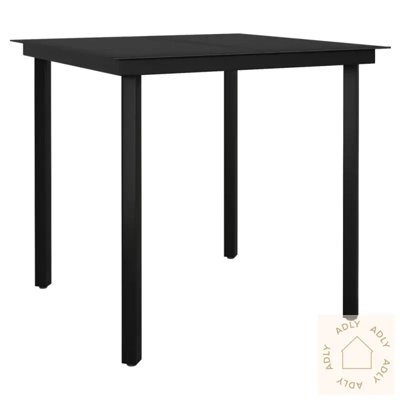 Hagespisegruppe 3 Deler Svart Pvc-Rotting