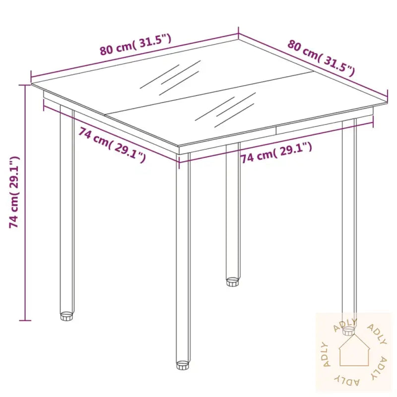 Hagespisegruppe 3 Deler Svart Pvc-Rotting