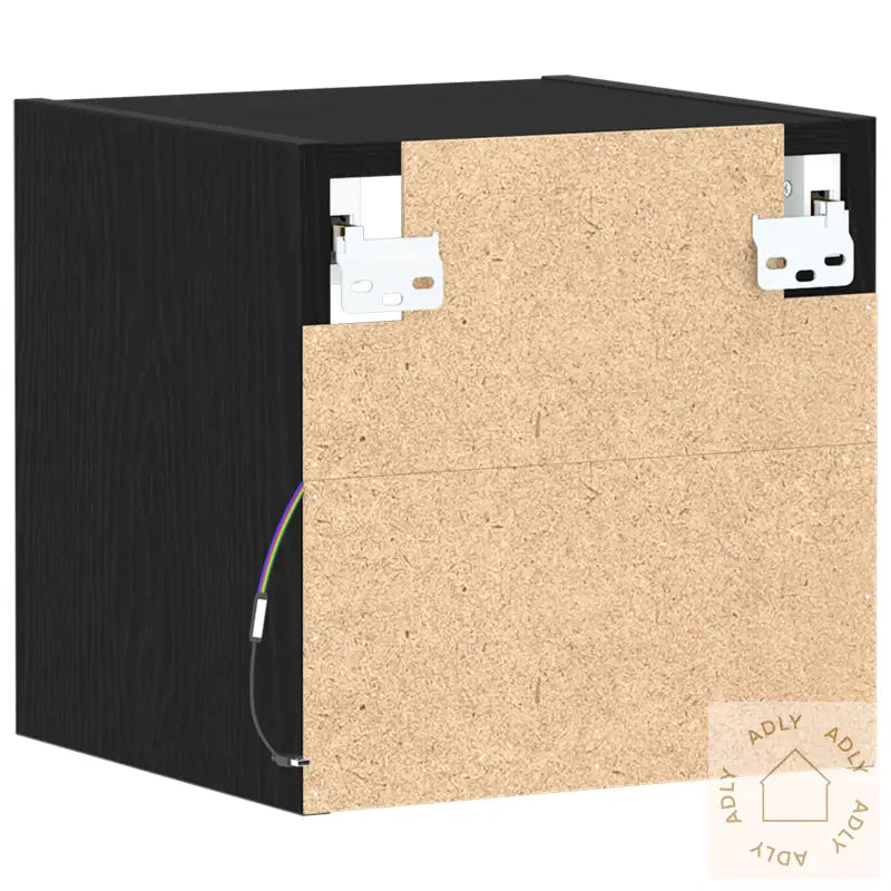 Led Tv-Skap 2 Stk Svart Eik 30X28,5X30 Cm Ingeniørtre