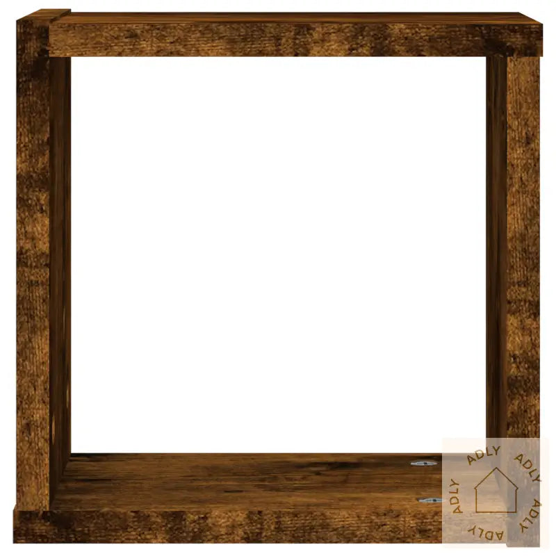 Svevende Hyller Røykfarget Eik Konstruert Tre Moderat