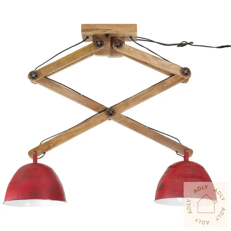 Taklampe 25 W Mørkerød 29X18X85 Cm E27