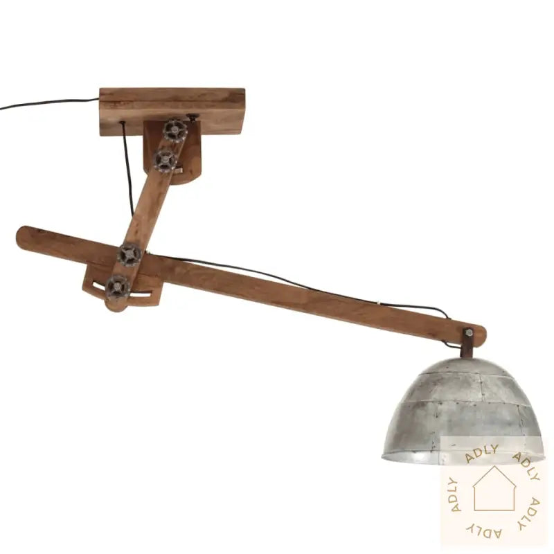 Taklampe 25 W Vintage Sølv 105X30X65-108 Cm E27