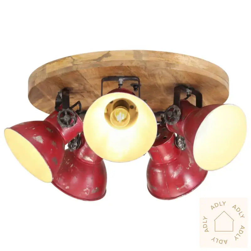 Taklampe 25 W Mørkerød 50X50X25 Cm E27